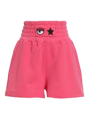 CHIARA FERRAGNI: tracksuit bottoms - Branded short sweatpants