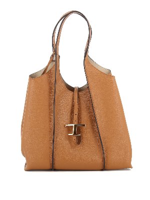 ★DAKS★ BOURNEMOUTH Bournemouth brown leather raffia tote b Women's Snack Print Leather Tote Bag in Tan - Born Leather