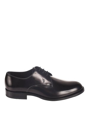 TOD'S: クラッシックシューズ - 編み上げ靴 - 黒
