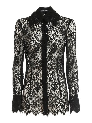 DOLCE & GABBANA: shirts - Lace shirt