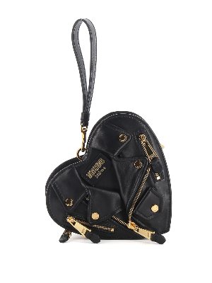 Love Moschino Quilted heart bag - Black - Women