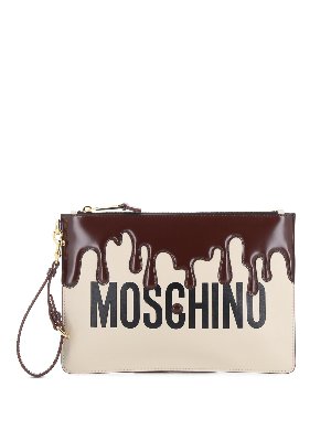 MOSCHINO: Clutch - Pochette - Chocolate Glazed