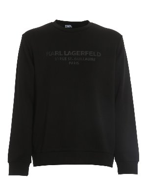 KARL LAGERFELD: Sweatshirts & Sweaters - Rubber logo sweatshirt