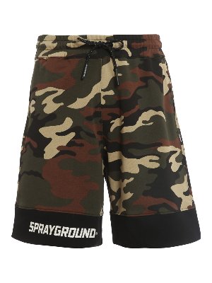 SPRAYGROUND: tracksuit bottoms - Branded short sweatpants