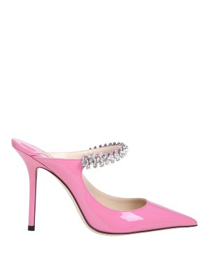JIMMY CHOO: mules shoes - Bing 100 mules in pink leather