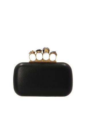 ALEXANDER MCQUEEN: Clutch - Pochette - Noir