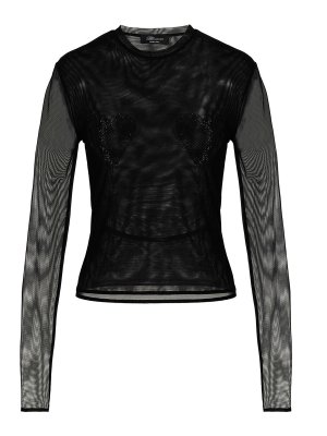 BLUMARINE: t-shirts - 2 hearts top