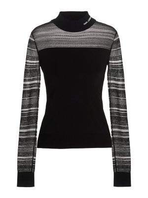 KARL LAGERFELD: Rollkragenpullover  und Polo-Ausschnitt - Rollkragenpullover - Schwarz