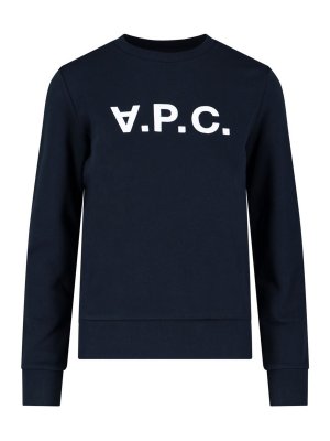 A.P.C.: Sweatshirts & Sweaters - Logo crew neck sweatshirt