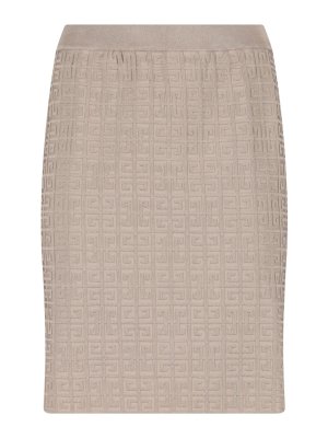 GIVENCHY: mini skirts - Logo pencil skirt