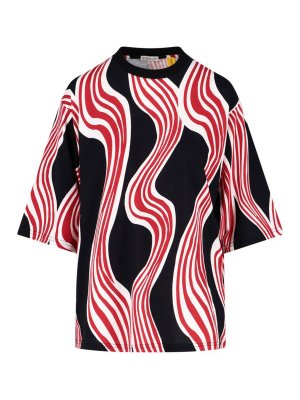 Tシャツ・カットソー Moschino FW22 FLINSTONES PRINT T-SHIRT (07976041_1555) Moschino Flinstones printed T-shirt - Black - Women