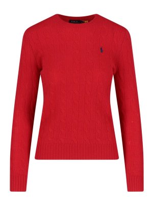 POLO RALPH LAUREN: crew necks - Logo braided sweater