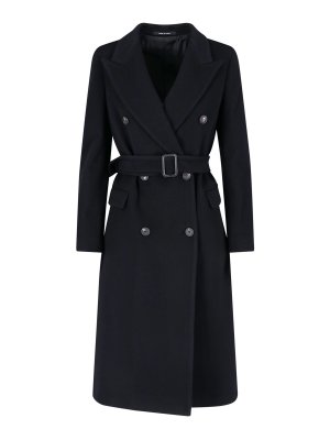 【新品未使用　希少】 ANTOS　BIG COAT - BLACK OVERSIZED SINGLE BREASTED LONG JACKET(S BLACK): ssstein