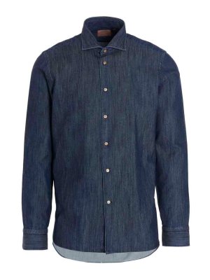 BORRIELLO NAPOLI: shirts - Denim shirt