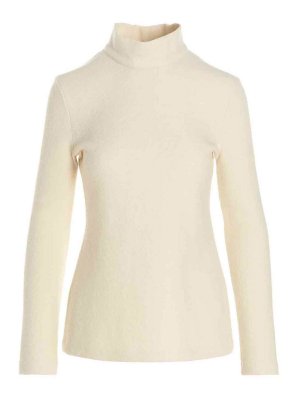 JIL SANDER: Rollkragenpullover  und Polo-Ausschnitt - Rollkragenpullover - Weiß