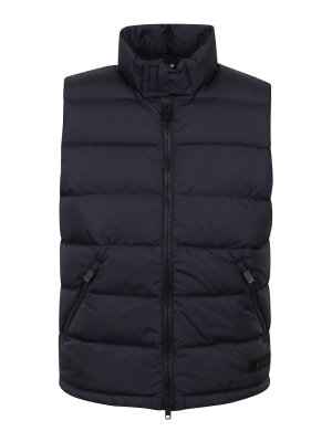 ASPESI: padded jackets - Quilted padded vest with stand-up collar