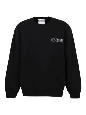 MOSCHINO: Sweatshirts & Sweaters - Logo printed sweatshirt
