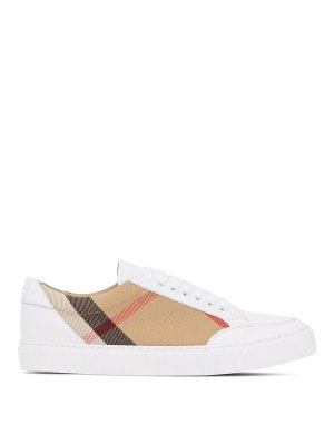 BURBERRY: Chaussures de sport - Baskets - Blanc