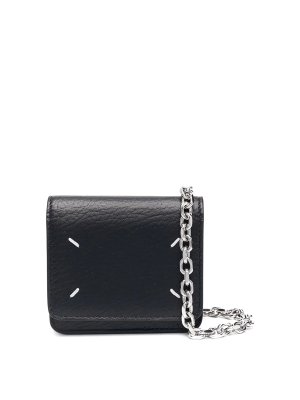 Maison Margiela Four-stitch leather card holder