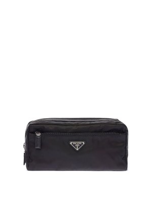 PRADA: Cases & Covers - Re-nylon and leather travel pouch