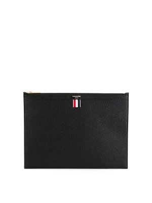 THOM BROWNE: wallets & purses - Leather medium document holder