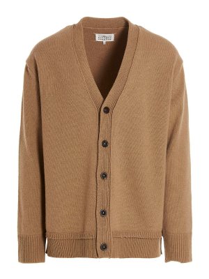 Maison Margiela: Cardigans - Cardigan - Beige