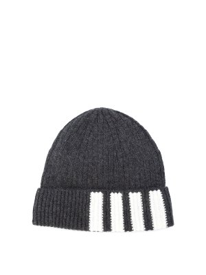 THOM BROWNE: Bonnets - Bonnet - Gris Foncé