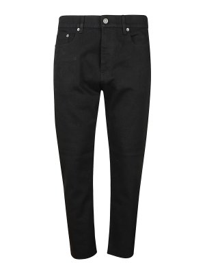 Dolce & Gabbana Ripped stretch denim black jeans