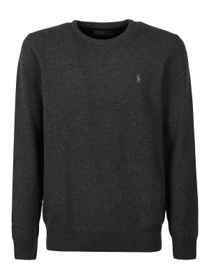 POLO RALPH LAUREN: Pull col rond - Pull Col Rond - Gris Foncé