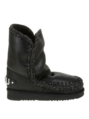 MOU: ankle boots - Eskimo 24 rhinestones logo ankle boots