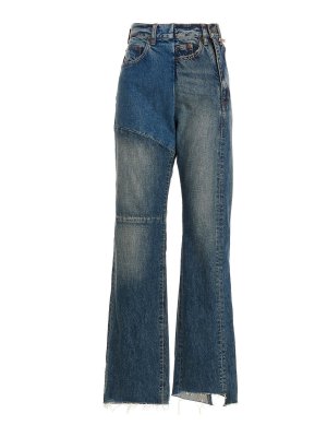 MAISON MIHARA YASUHIRO: flared jeans - Asymmetric jeans