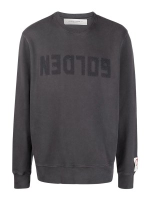 GOLDEN GOOSE: Sweatshirts und Pullover - Sweatshirt - Dunkelgrau