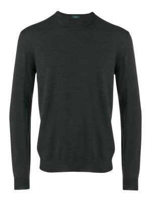 ZANONE: Suéteres con cuello pico - Suéter Cuello Redondo - Gris