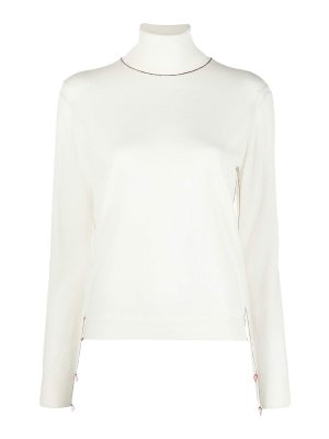 Maison Margiela: Col roulé & Col polo - Pull Col Roulé - Blanc
