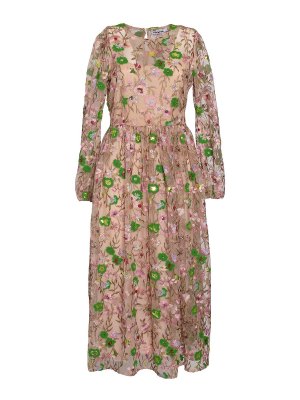 Vivetta: cocktail dresses - Embroidery long dress