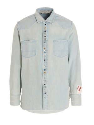 Barba Poplin shirt - Blue - Men | PZ2710I1U12B09BLU | thebs.com