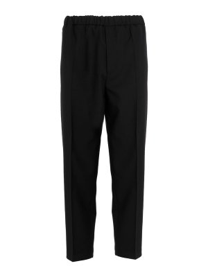 Off-White Wool belt pants - Black - Men | OMCA214F22FAB0021000