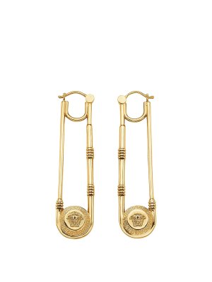 VERSACE: Earrings - Gold tone earrings