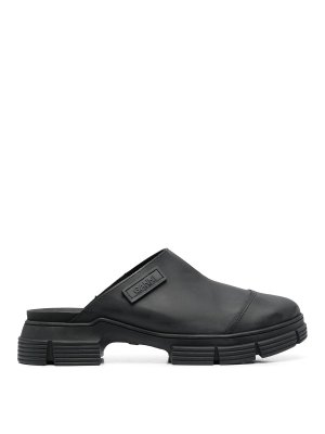 GANNI: Zapatos chinelas - Chinelas - Negro
