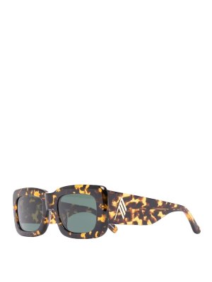 The Attico: sunglasses - Tortoiseshell patterned sunglasses