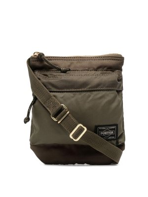 PORTER-YOSHIDA & CO.: cross body bags - Logo patch cross body bag