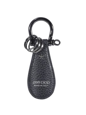 JIMMY CHOO PORTACHIAVI: Portachiavi in pelle con stelle, Portachiavi Jimmy  Choo uomo - WARWICK/SOAJ Nero