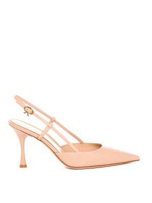 Gianvito Rossi: scarpe décolleté - Slingback in pelle