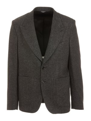 DOLCE & GABBANA: Blazer - Blazer - Negro