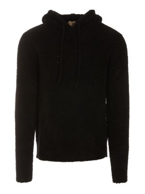 TEN C: Strickpullover mit Rundhalsausschnitt - Rundhalspullover - Schwarz