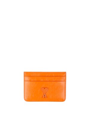 AMI ALEXANDRE MATTIUSSI: wallets & purses - Leather card holder