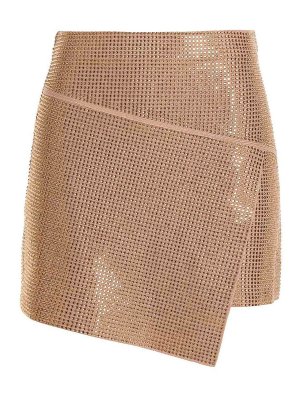 ANDREĀDAMO: mini skirts - Sequined knitted skirt
