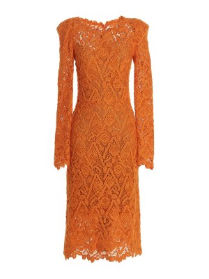 ERMANNO SCERVINO: knee length dresses - Macram lace dress