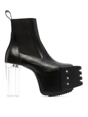 RICK OWENS HUN: ankle boots - Leather Beatles boots