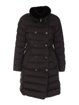 MOORER: padded coats - Removable fur puffer coat
